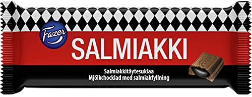 Fazer Salzige Lakritz-Schokolade 100g Tafel, Milschokolade mit Salmiak