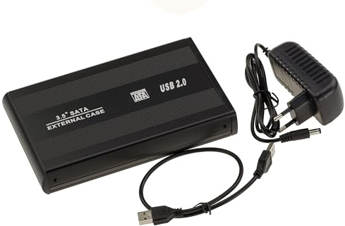 KALEA-INFORMATIQUE Boitier Externe USB pour disques durs SATA 3.5 avec Alimentation Externe. en Aluminium