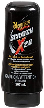 Meguiar’s ScratchX - Paint Scratch Remover - Permanently Removes Swirls and Scratches while Boosting Gloss and Shine - Removes Defects by Hand or DA Polisher with Hazing or Scratching, 7 Oz Liquid