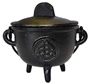 Gjutjärn kittel: 4 1/2 tum diameter Triquetra