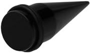 PIERCINGLINE® piercing écarteur acrylique UNICOLORE 16 mm noir