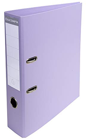 Exacompta 53707E 1 A4 Prem'Touch Ordner mit Hebelmechanik Rücken 70 mm Mechanik 75 mm Außenmaße: 32 x 29 x 7 cm Abheftbares Format A4 Farbe: Lila