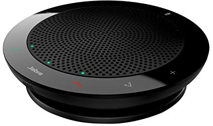 Jabra Speak 410 Corded Speakerphone for Softphones – Easy Setup, Portable USB Speaker for Holding Meetings Anywhere with Outstanding Sound Quality