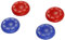 snakebyte PS4 CONTROL:CAPS (2x blau & 2x rot) Analogstick Aufsätze für Dualshock 4 Controller - für PlayStation 4
