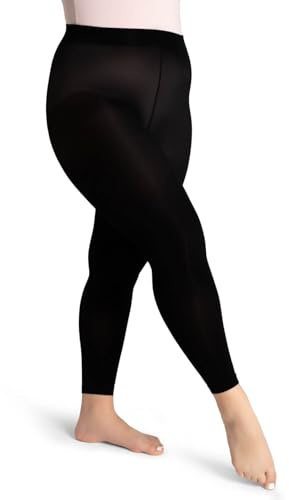 Capezio Womens Ultra Soft Footless With Self-knit Waistband Tight, Black, Small US