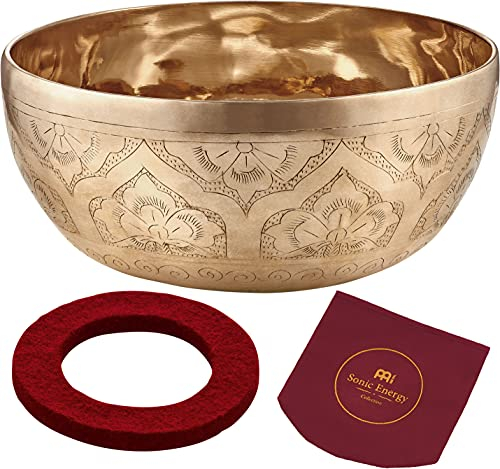 Sonic Energy Klangschale Special Engraved Series – 1000 g – Für Meditation & Klangheilung – Inkl. Hülle & Filzring (SB-SE-1000)