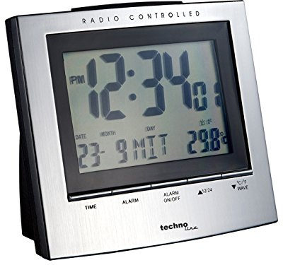 techno line Sveglia Wireless WT 280 con visualizzazione della Temperatura Interna e visualizzazione di Data/Giorno della Settimana