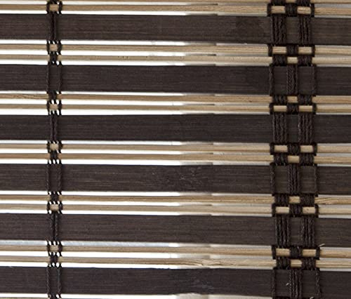 VERDELOOK Africa, Tapparella in Listelli di Bamboo, 200x300 cm, Marrone Scuro