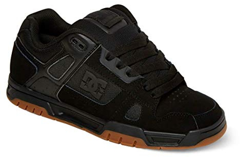 DC Shoes - Sneaker Stag, Uomo, Nero (Black/Gum), 43