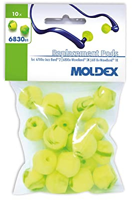 Moldex 6830 WaveBand/Jazz-Band 2 Bouchons de rechange pour arceaux antibruit 10 paires