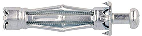 Molly M18106-XJ Chevilles Métalliques à Expansion avec Vis M6 Ø 11mm, 50 mm, Gris, Set de 10 Pièces