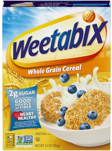 Weetabix Biscuits Whole Grain Breakfast Cereal, 14 oz Box