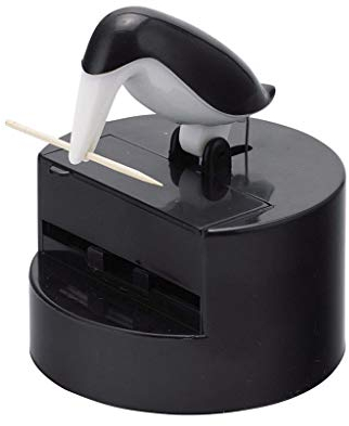 Balvi Toothpick holder Pelican Black colour Toothpick Dispenser Fun and decorative Plastic