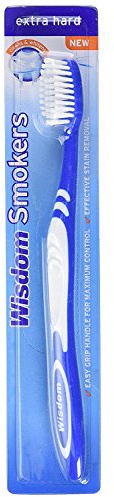 Wisdom Smokers Toothbrush - Extra Hard - ( Color May Vary )