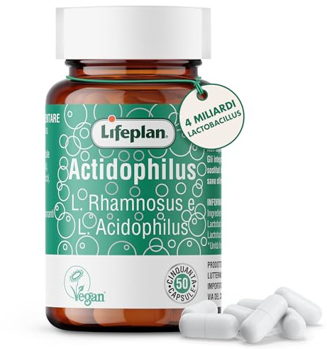 Lifeplan Acidophilus and Rhamnosus Vegicap 50 Capsules