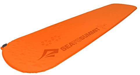 Sea to Summit - Ultralight Self Inflating Isomatte Regular - Ultraleichte & robuste Schlafmatte - Delta Core-V-Technologie - Pillow Lock-System - 2,5 Jahreszeiten - Wandern - Orange - 550g