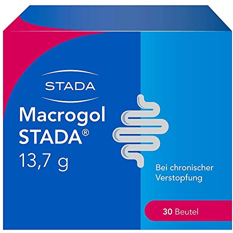 Macrogol STADA 13,7 g; schonende & bewährte Hilfe bei Verstopfung, sehr gut verträglich & für eine langfristige Behandlung geeignet; weißes, in Beuteln abgepacktes Pulver, 30 Stk