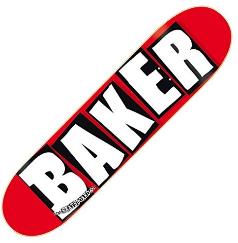 Baker Brand Logo Deck - 8.25 Red/White