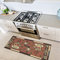Ottomanson Sara's Kitchen-Kollektion Teppichläufer mit Gummirückseite und Kaffeetassen-Design, 50 cm x 150 cm, Dunkelorange