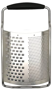 Fackelmann 45372 Râpe à fromage 2 en 1, Acier inoxydable, 22 x 12,7 cm, Argenté