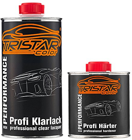 TRISTARcolor 0,75 litre vernis clair 2K peinture automobile satinée HS inclus Durcisseur