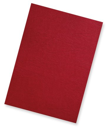 100 Einbanddeckel A4 Lederstruktur rot