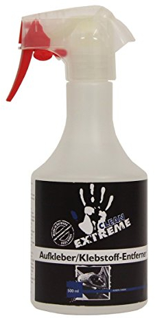 CLEANEXTREME Klebstoffentferner Auto | 500 ml | Zum Entfernen von Klebstoff Resten, Dichtstoff, Silikonöl - für Lack, Kunststoff, Gummi, Glas, Chrom und vieles mehr