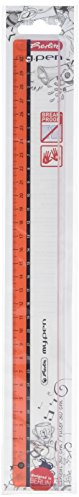 herlitz 11367992 Lineal my.pen, 30 cm, Kunststoff, farbig sortiert (keine Farbauswahl möglich!), 1 Stück