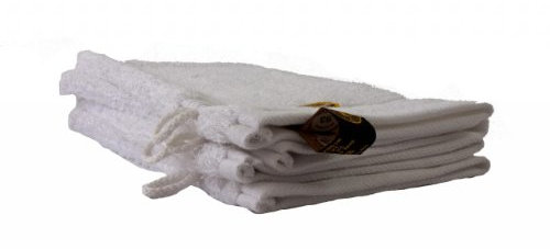 Gözze - New York Waschhandschuh, 4er Set, Weich und saugfähig, 100% Baumwolle, 17 x 24 cm - Weiß