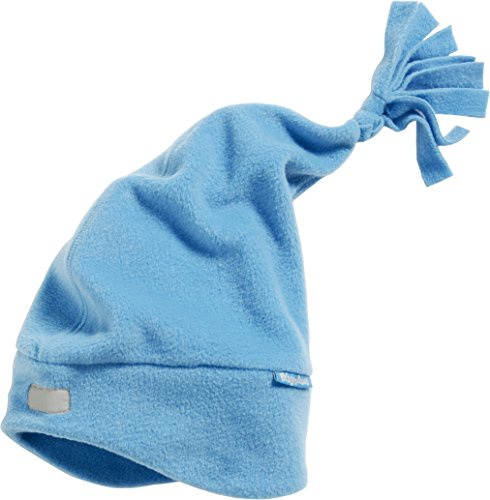 Playshoes Unisex Strickmütze Warme Fleecemütze, Zipfelmütze, Oeko Tex Standard 100, Gr. Medium (Herstellergröße: 51cm), Blau (aquablau 23)