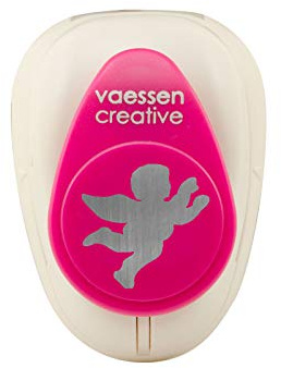 Vaessen Creative Perforadora de Papel, Ángel, Talla M, Para Proyectos DIY, Scrapbooking, Creación de Tarjetas y Más