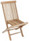 Spetebo Teak Holz Gartenstuhl Natur - 90 x 50 cm – Klappstuhl aus unbehandeltem Teakholz – zusammenklappbarer Holz Garten Stuhl Balkon Terrasse