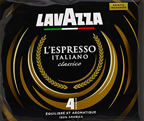 Lavazza Cafe moulu Espresso Italiano 100% Arabica (intensite 5) - Le lot de 2x250g