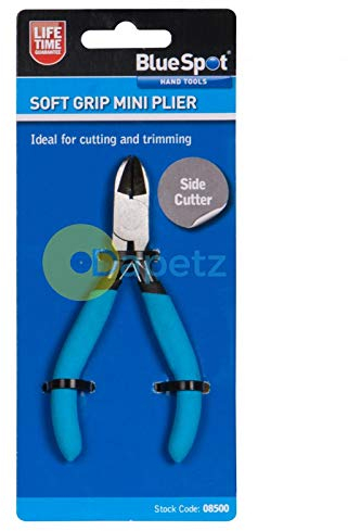 Blue Spot 08500 Mini Side Cutter Plier with Dipped Handle - Blue