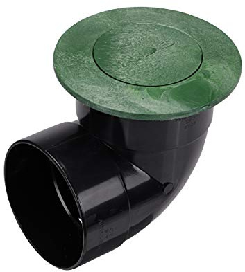 NDS 422G Pop-Up Drainage Emitter with Elbow fits 4-Inch Sewer and Drain Pipe, Works with Drainage Systems Including Catch Basins, Green