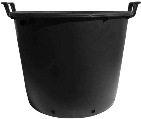 Elixir Gardens Large Recycled Plastic Plant Pot/Tree & Shrub Pots with Handles | 30, 35, 50, 75, 80, 95, 110 & 130 L Plastic Planter Pots in 1-10 Quantities | 130 Litre x 1