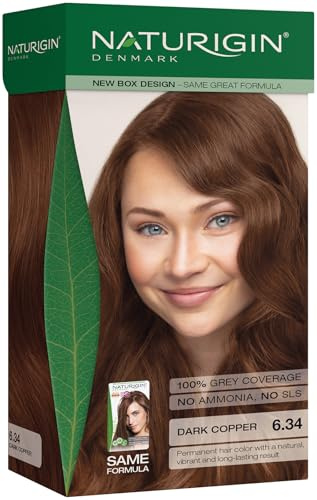 Dunkles Kupfer 6.34 permanente Haarfabe mit natürlichen Inhaltsstoffen - Ohne Ammoniak