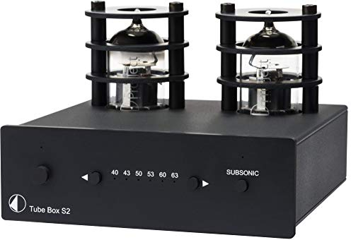 Pro-Ject Tube Box S2, High End Röhren Phono-Vorverstärker (Schwarz)