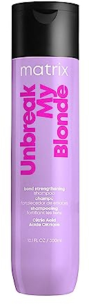 Matrix Hair Strengthening Shampoo, For Pre-Lightened or Bleached Blondes, Unbreak My Blonde, 300ml