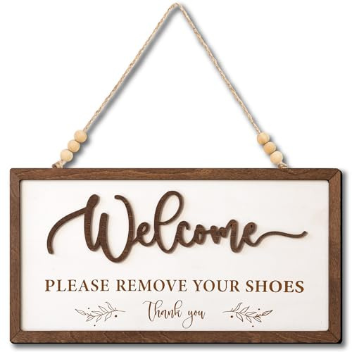 Welcome Please Remove Your Shoes Sign, Please Take Your Shoes Off Sign