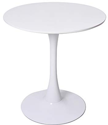 BananaRound Modern Pedestal Dining Table, Leisure Living Room Table (Round, 60cm)