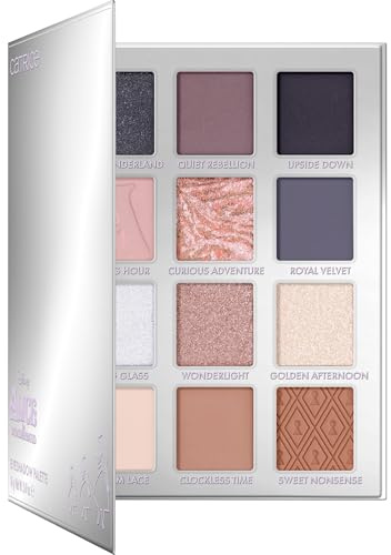 Catrice Cosmetics Disney Alice in Wonderland Eyeshadow Palette fards à paupières, hautement pigmenté, chatoyant, intense en couleurs, scintillant (14g)