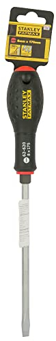 STANLEY Fmht0-62620 Tournevis Mécanicien Avec Écrou 8,0 X 175 Mm - Gamme FATMAX - Fabriqué En France - Utilisation Pro - Lame En Acier - Poignée Soft-Grip - Liaison Quasi Incassable