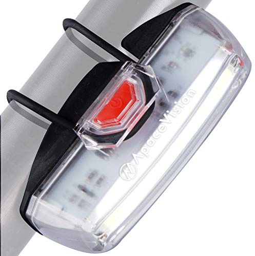 Luz Bicicleta Delantera Recargable USB de Apace - Potente Foco LED Faro de Seguridad para Bici - Super Brillante 200 Lúmenes para una Visibilidad Optima en Bicicleta (200 Lumens - White)