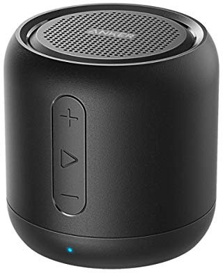 Anker Soundcore mini, Super-Portable Bluetooth Speaker with 15-Hour Playtime, 66-Foot Bluetooth Range, Wireless Speaker with Enhanced Bass, Noise-Cancelling Microphone, for Outdoor, Travel(Renewed)