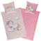 Aminata kids Bettwäsche Einhorn 135x200, 80x80 cm Mädchen Baumwolle rosa mit YKK Reißverschluss - Wende Kinderbettwäsche - Wende-Kinder-Bettwäsche-Set - Regenbogen, Rose - Einhorn-Motiv, Pferde