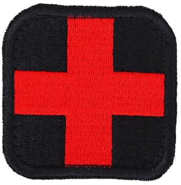 Ymiko Rotes Kreuz Patch - Medizinisches Rotkreuz, Erste Hilfe, Taktik, Medic für IFAK-Abreißbeutel, Rettungsdienst, Trauma, Medizin, Rettungssanitäter, Rettungsset