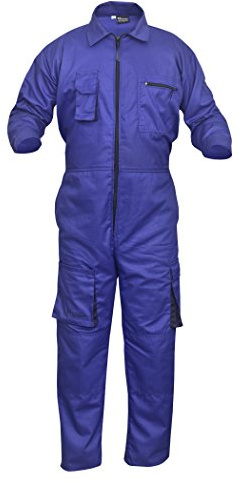 Work Wear Men's Overalls Boiler Suit Coveralls Garage Overalls Mechanics Boilersuit 4 Colours (XXL, ROYAL BLUE)