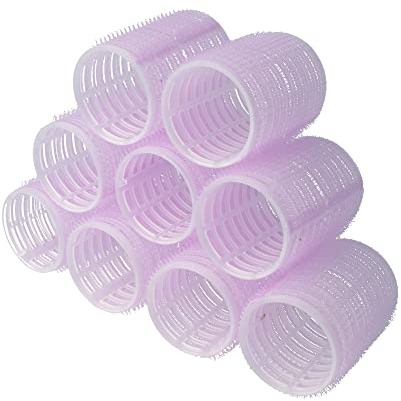 PARSA Beauty selbsthaftende Lockenwickler (⌀ 45 mm/Rosa / 9 Stück) – Haarwickler für Locken – Praktische Klettwickler für stylische Frisuren – Hair Rollers Haftwickler