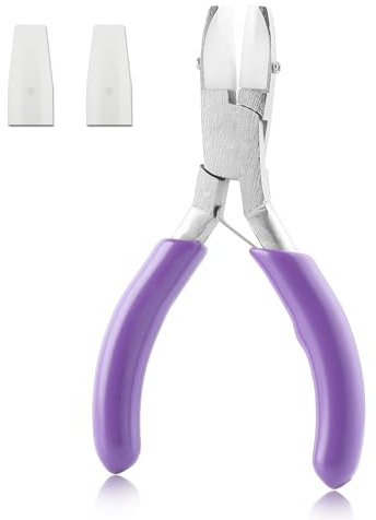 GOLD DEER Pinze a ganasce piatte in nylon doppie con 2 punte di ricambio Pinze a ganasce piatte in nylon da 3 pollici Pinze a ganasce in nylon doppie Strumento per avvolgere